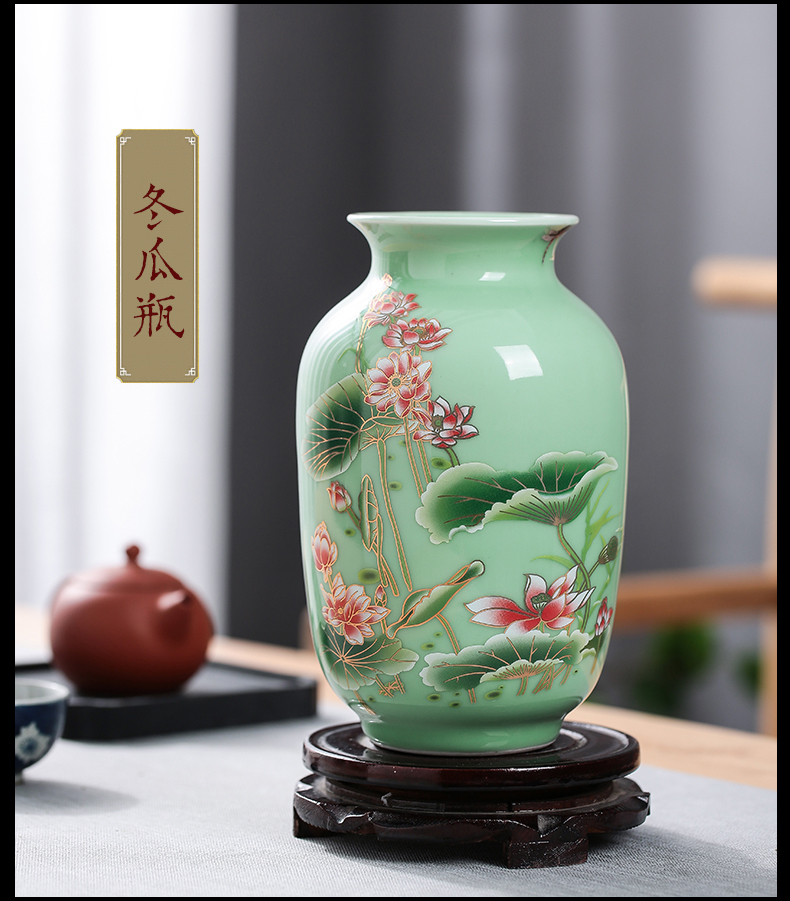 Jingdezhen ceramics vase figure in furnishing articles dried flower arranging flowers sitting room style of household act the role ofing is tasted checking crafts