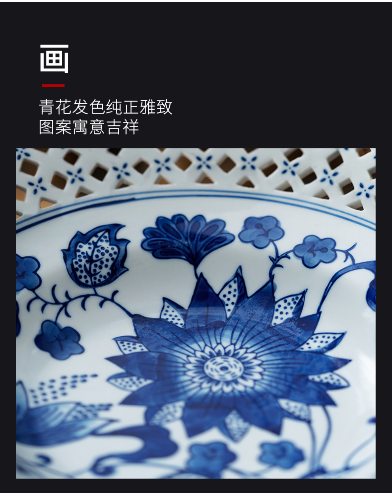 Jingdezhen ceramic tea tray dried fruit best high inventory, the heart of Japanese fruit compote dish tray for Chinese Buddha