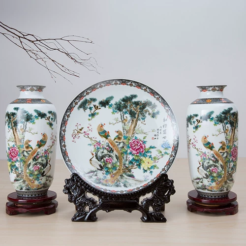 Sansui, керамический фарфоровый комплект, декор для гостиной, 3 предмета
