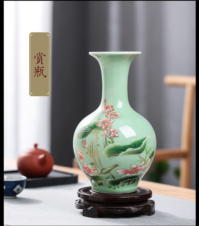 Jingdezhen ceramics vase figure in furnishing articles dried flower arranging flowers sitting room style of household act the role ofing is tasted checking crafts