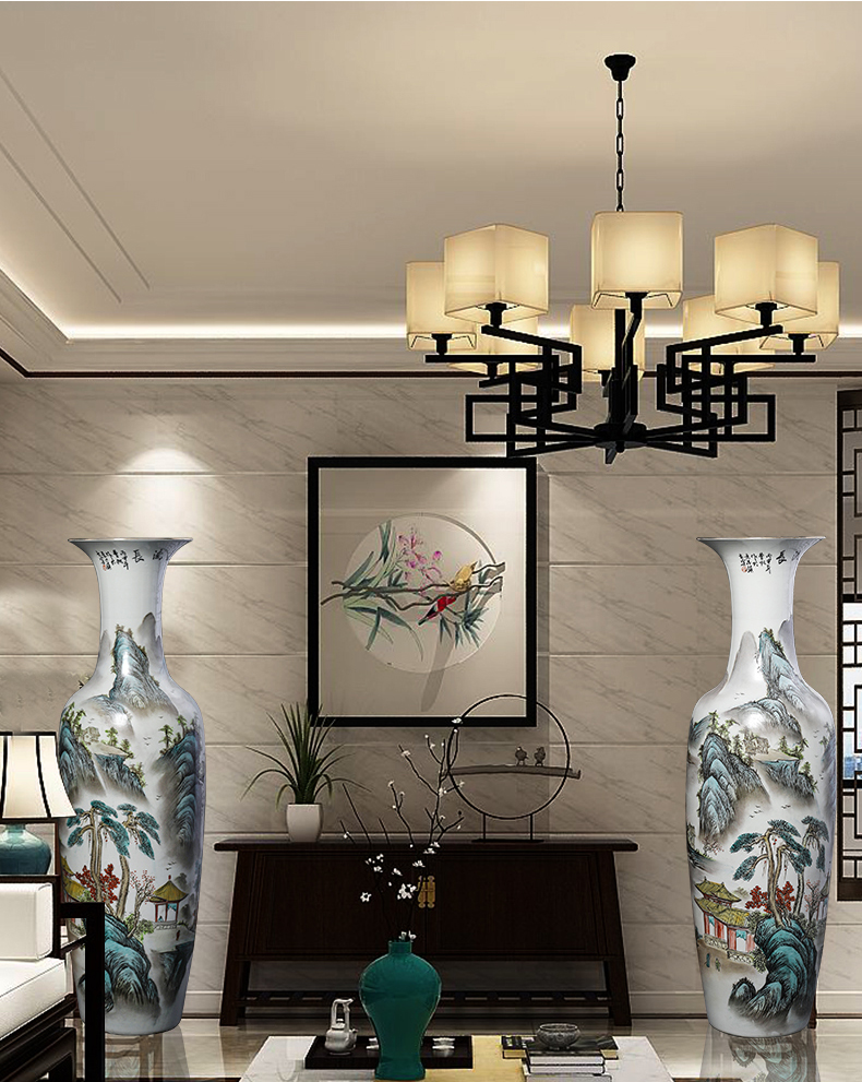 Jingdezhen ceramic floor has a long history in the big vase archaize manual sitting room furnishing articles furnishing articles hotel decoration