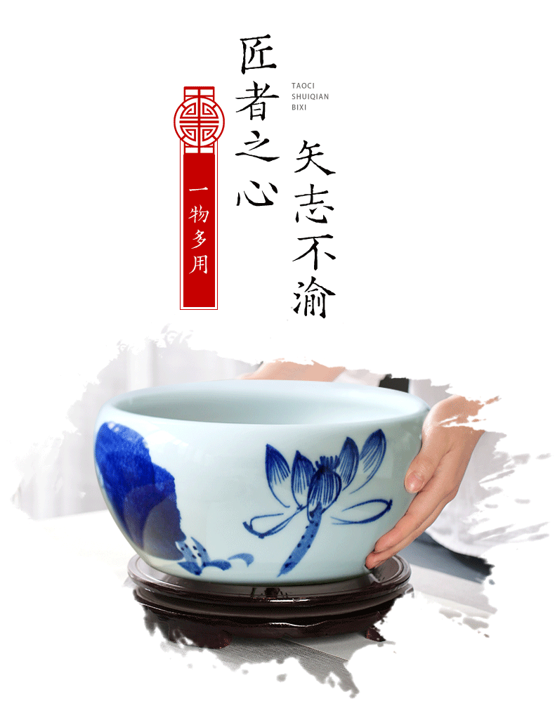 Jingdezhen ceramics tea table ashtray creative modern Chinese style restoring ancient ways is themed restaurant office furnishing articles in the living room