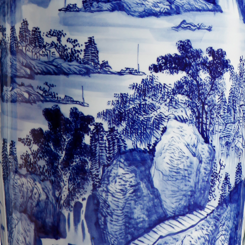 Jingdezhen ceramic floor big vase archaize jin rust is 1.8 to 2.2 meters sitting room place hotel decoration