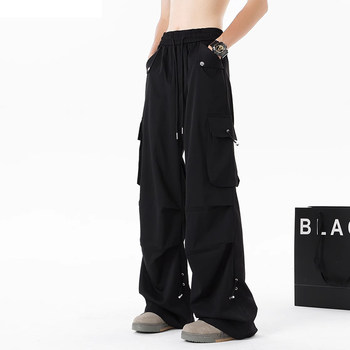 Autumn and Winter Quick-Drying Cargo Pants for Women 2025 New Style with Pockets, Outdoor Large Size Straight Loose Wide-Leg Hiking Sports Pants