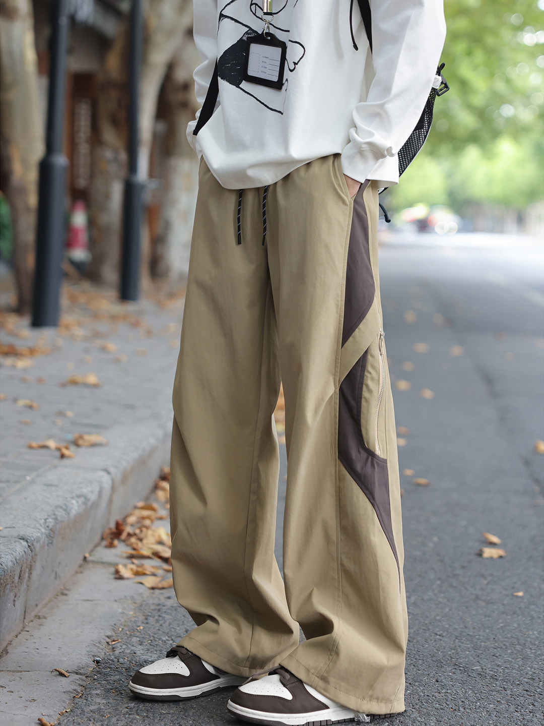 American-Style Paratrooper Cargo Pants for Women 2025 New Autumn and Winter Loose Straight-Leg Wide-Leg Casual Workwear Quick-Dry Sports Pants