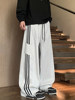 American-Style Three-Stripe Sports Sweatpants for Women 2025 New Autumn and Winter Fleece-Lined Wide-Leg Pants Loose Straight Casual Long Pants