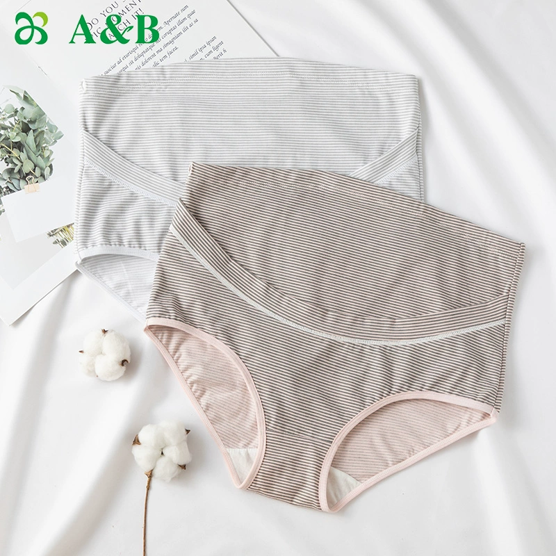 A & Bab Đồ lót Đồ lót dành cho bà bầu Quần lót cotton Cao eo Hỗ trợ Người gầy mỏng Bà bầu có thể điều chỉnh Quần short E808 - Giống cái