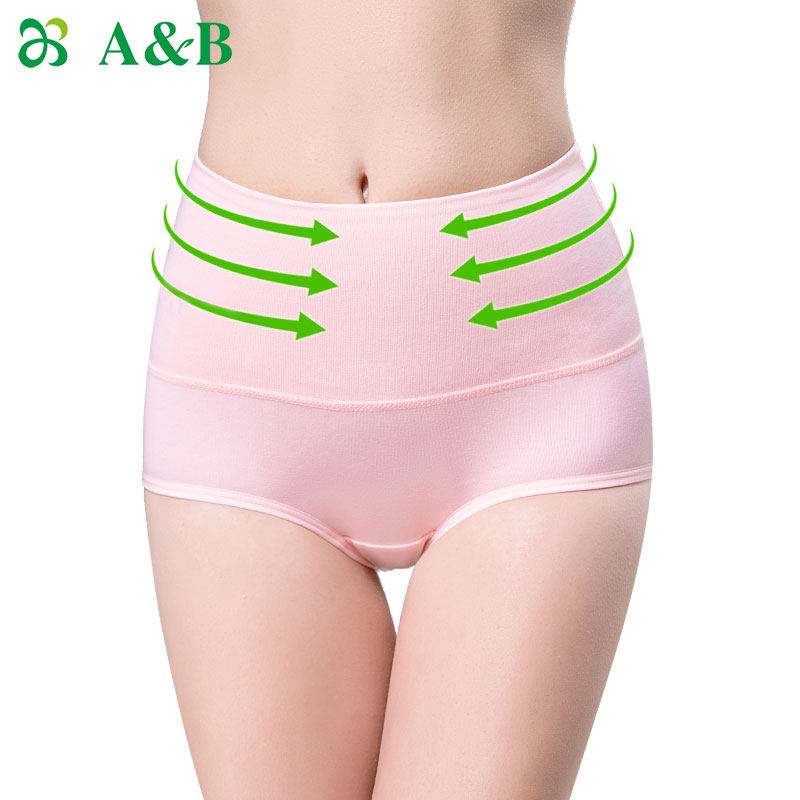 [USD 24.13] ab panties female postpartum high waist tight abdominal antibacterial hip small