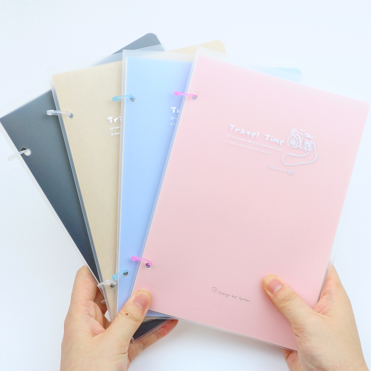 Giant door lightweight loose-leaf notebook b5 Girl heart stationery car line book Simple college electronic notebook Loose-leaf notebook a5