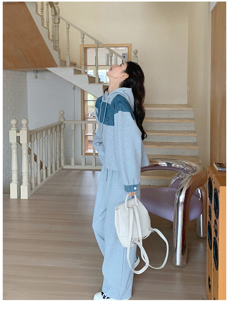 Set di felpe con cappuccio da cowboy con cuciture 157 (in precedenza 165A) -8618-P155-K218_voghion.com