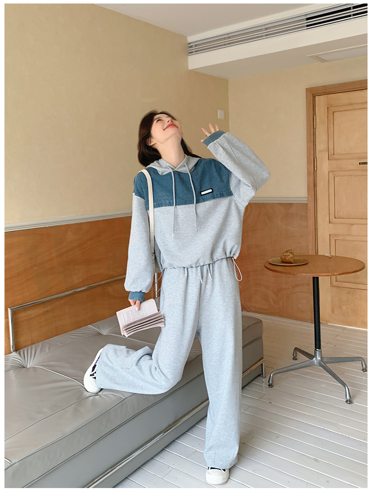 Set di felpe con cappuccio da cowboy con cuciture 157 (in precedenza 165A) -8618-P155-K218_voghion.com