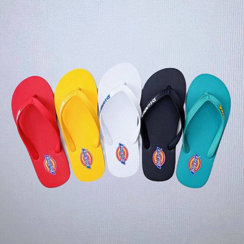 Dickies Flip-Flops for Men and Women, Couple Style, Summer Casual Outdoor Wear, Beach Non-Slip Wear-Resistant Thong Sandals