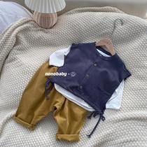 Sticky Rice Moms Dress 2022 Spring style Han version trendy suit Men and women Baby Loose Casual 100 Hitch New