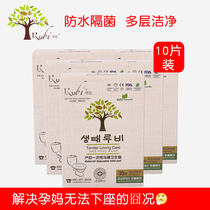 Lebi maternity disposable toilet pad maternity travel sanitary pad waterproof 10 pieces