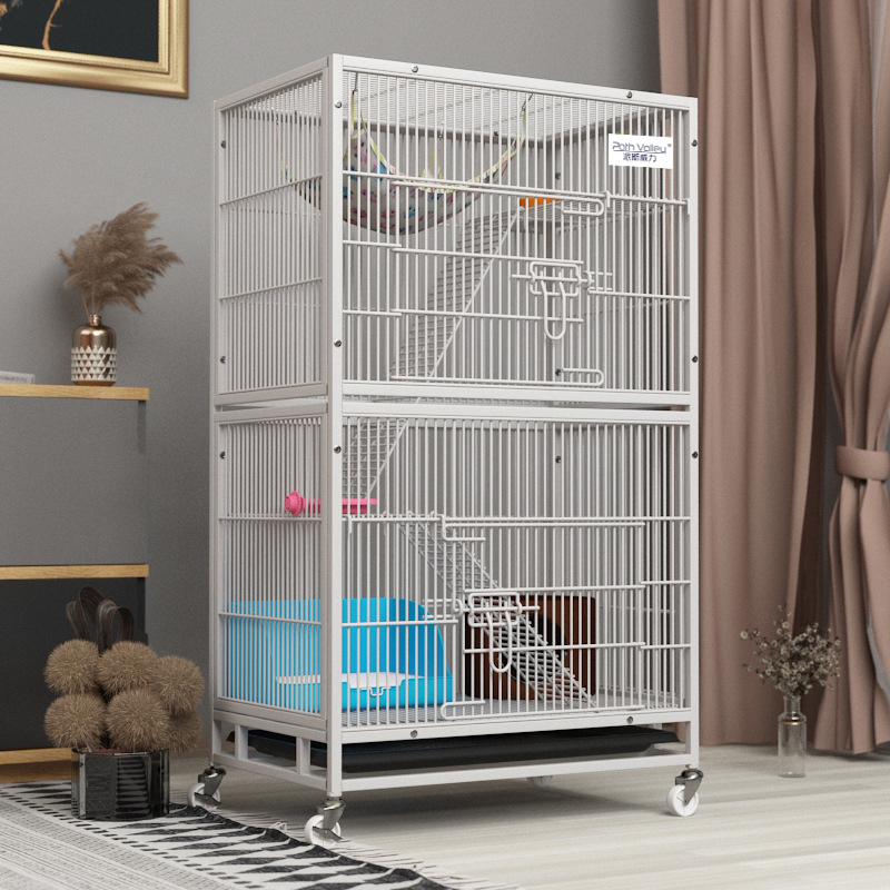 Paise Power Triple Mink Cage Villa Squirrel Cage Dragon Cat Cage Cat Cage Big Sign With Wheels