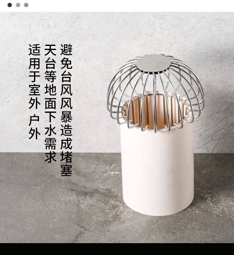 Трапных аксессуары 304不锈钢阳台地漏 天台庭院花园户外水封防臭室外50管75卫生间