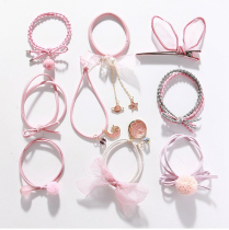 Net red head rope streamer ponytail Super Xian Sen students wild ins wind Simple cute personality girl adult