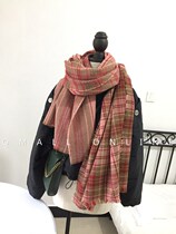 ins Super cute scarf Christmas style chic girl heart winter Harajuku small Japanese 2021 Christmas net red gift