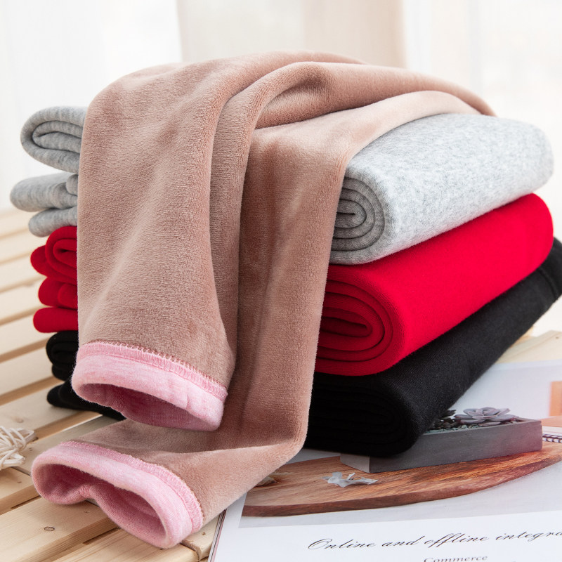 School uniform Divine Instrumental Warm Pants Women Winter Wear 2022 New junior high school students plus suede pants girl children 