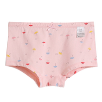 Girls underwear female pure cotton boxer briefs for middle and large children junior high school students 9-10-11-12-13 years old four corners