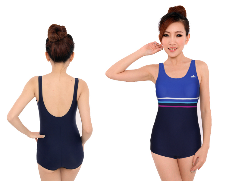 Áo tắm nữ kiểu Anh bảo thủ Xiêm nóng xuân trung niên Mẹ gầy cỡ lớn che bụng áo tắm giảm béo - Bộ đồ bơi One Piece đồ bơi liền thân nữ