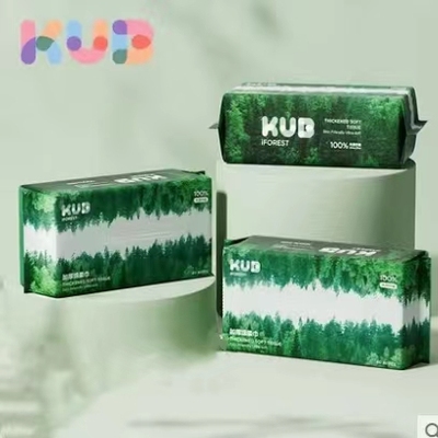 KUB可优比小森林婴儿棉柔巾60抽*3包