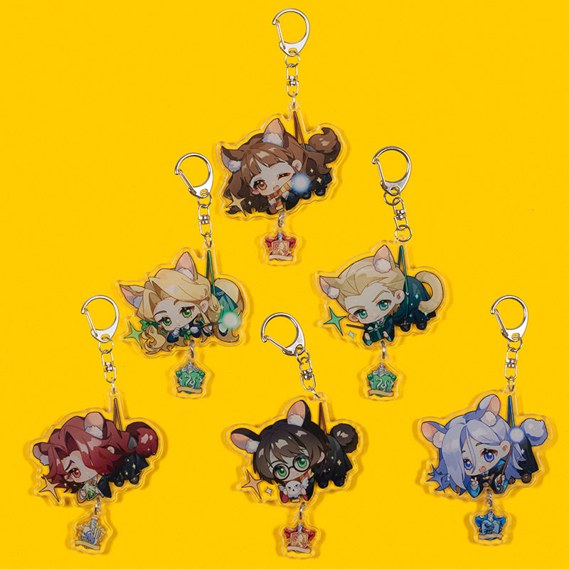 Harry Potter key chain magic awakening Cassandra around Daniel Malfoy Ivy cartoon pendant