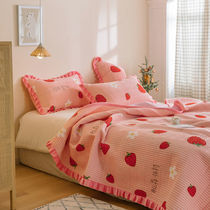 Bed cover summer thin 2021 new high-end tatami sheets Four Seasons simple nude sleep comfortable pastoral