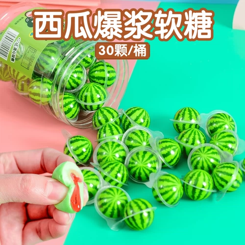 Взрыв арбуза Селин Кантон Земля Сахар Сахар Дети Кэнди Кэнди Взрывной Панда Кантон Фрукты Фрукты замороженные столица арбуз взрывной сахар сахар