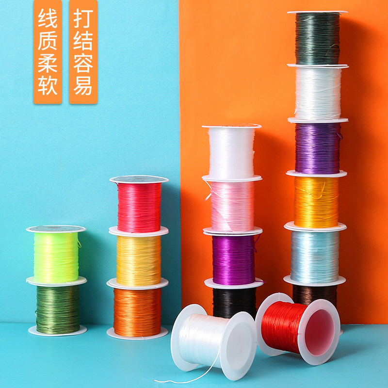 Hand string rope beads Elastic beaded bracelet Line Elastic wear resistant Wen play Buddha beads Crystal necklace Wear bracelet Rubber band