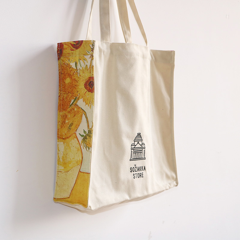 Heresy Van Gogh Sunflower Side Print Sail Bag Van Van High Oil Painting Art Retro Women Shopping Bags Single Shoulder
