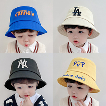 Spring and autumn thin sun hat childrens hat male and female fisherman hat summer baby sunscreen hat hat cute tide