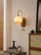 French Retro Solid Wood Living Room Wall Lamp, Creative and Personalized Artistic Atmosphere, Antique Style Bedroom Bedside Background Wall Lamp