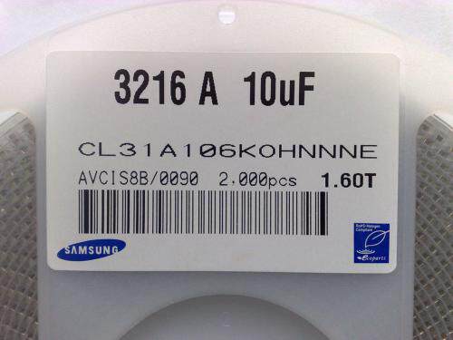 Patch capacitor 0603 0805 1206 1206 100NF 104105 106K 1UF 4 7 10 22 47UF