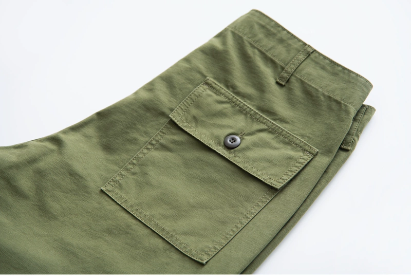 Ăn trà đến mùa xuân và quần short mùa hè, nước rửa cũ, cotton, quần năm