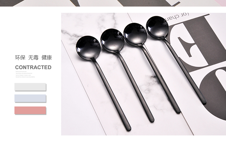 Muỗng cà phê inox 304 sáng tạo khuấy thìa tráng miệng sữa trà thìa nhỏ thìa cà phê thìa dễ thương - Cà phê cốc uống cà phê