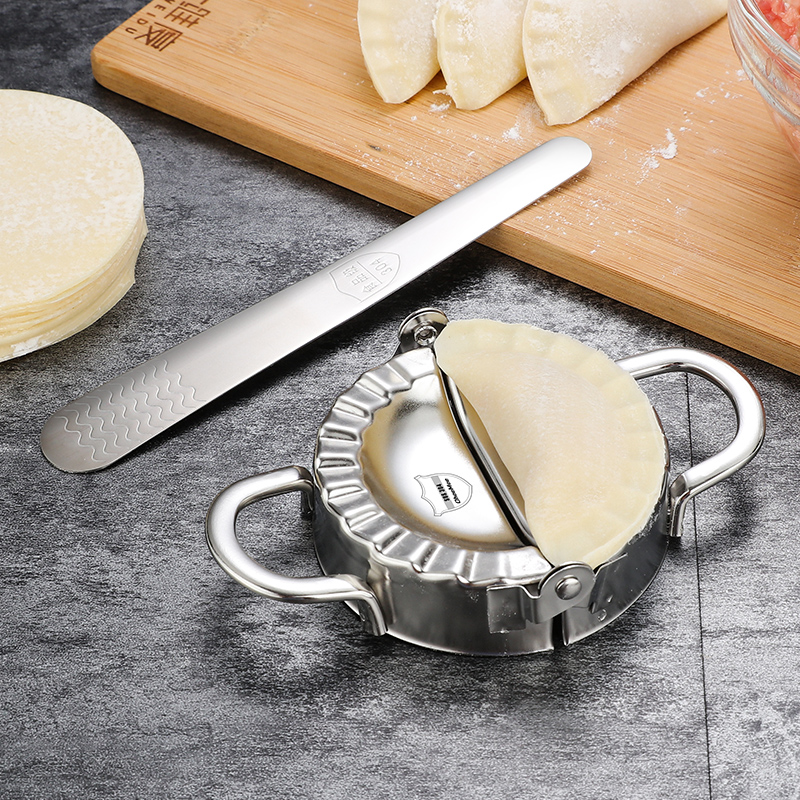 304 Stainless Steel Dumpling Tools Pressed Dumpling Skin Mould Cloud Swallow Chaos Household Set artifact Stuffing Spoon