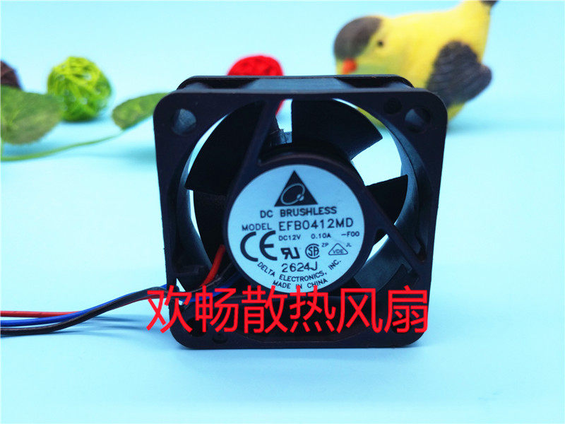 Delta EFB0412MD 12V 0 10A 4cm 4020 3-Wire Switch Chassis Silent CPU Fan