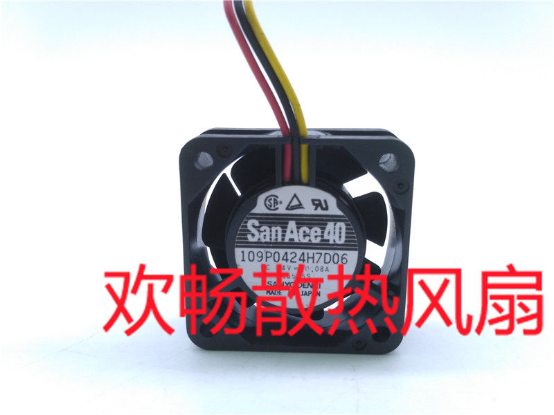 San Ace 40 109P0424H7D06 24V 0 08A 4cm inverter amplifier cooling fan