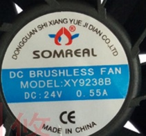 SOMREAL FAN XY9238B 9238 24V 0 55A 2-wire INVERTER industrial cooling FAN