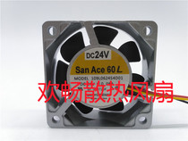 DC24V San Ace 60L 109L0624S4D01 24V 0 08A 6cm Aluminum frame cooling fan