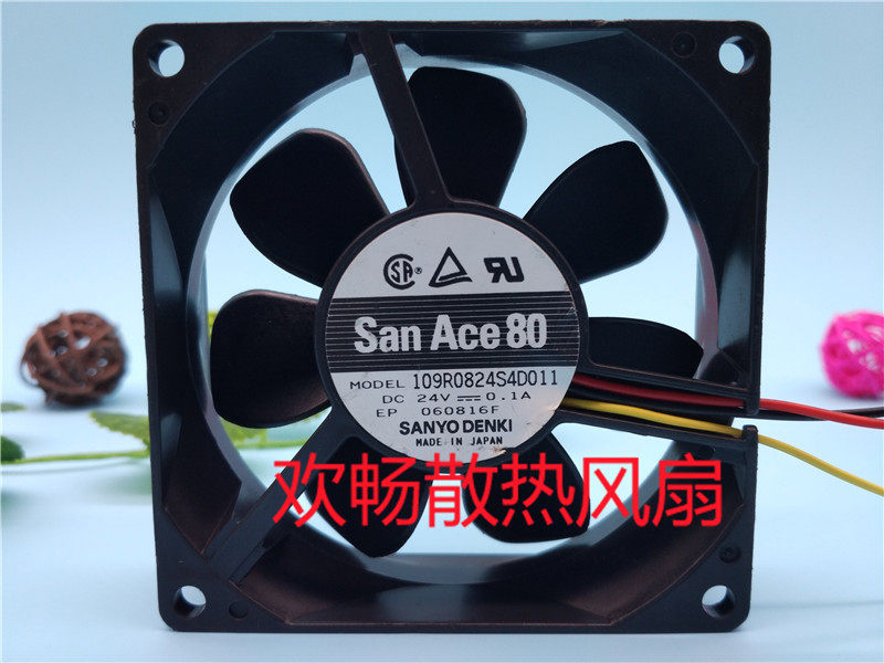 San Ace 80 109R0824S4D011 24V 0 1A 8cm 8025 Inverter Silent fan