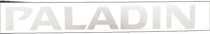 Paladin roof rack deflector word sticker