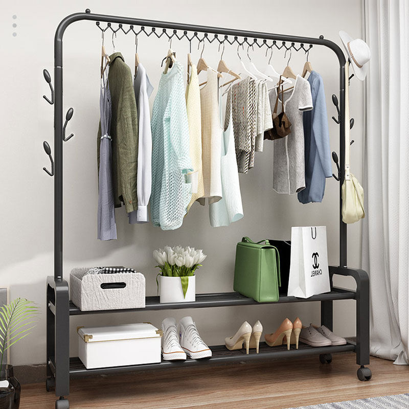 Simple wardrobe iron frame bedroom combination hanging wardrobe space saving dormitory folding storage cloth wardrobe cabinet