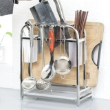 Универсальная разделочная доска из нержавеющей стали, нож, система хранения