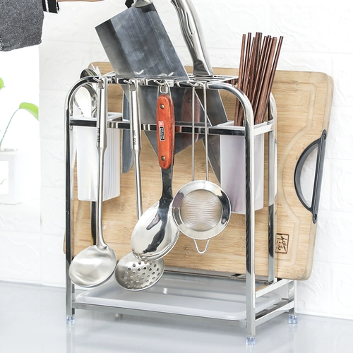 Универсальная разделочная доска из нержавеющей стали, нож, система хранения