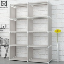 Simple bookshelf Shelf shelf floor desk bookcase storage rack storage cabinet storage combination cabinet