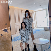 Niney Mom 2021 Spring and summer new BAO WEN shirt loose large plate handsome shirt clothes for children