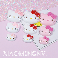 Diy simulation cream glue mobile phone protective case resin accessories flat bottom doll kitty headdress hairpin jewelry material