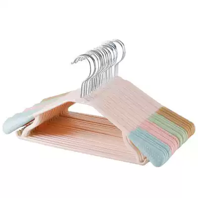 Chinese mobile clothes hook hangers small pajamas non-slip women's living room plastic commercial dormitory family hangers